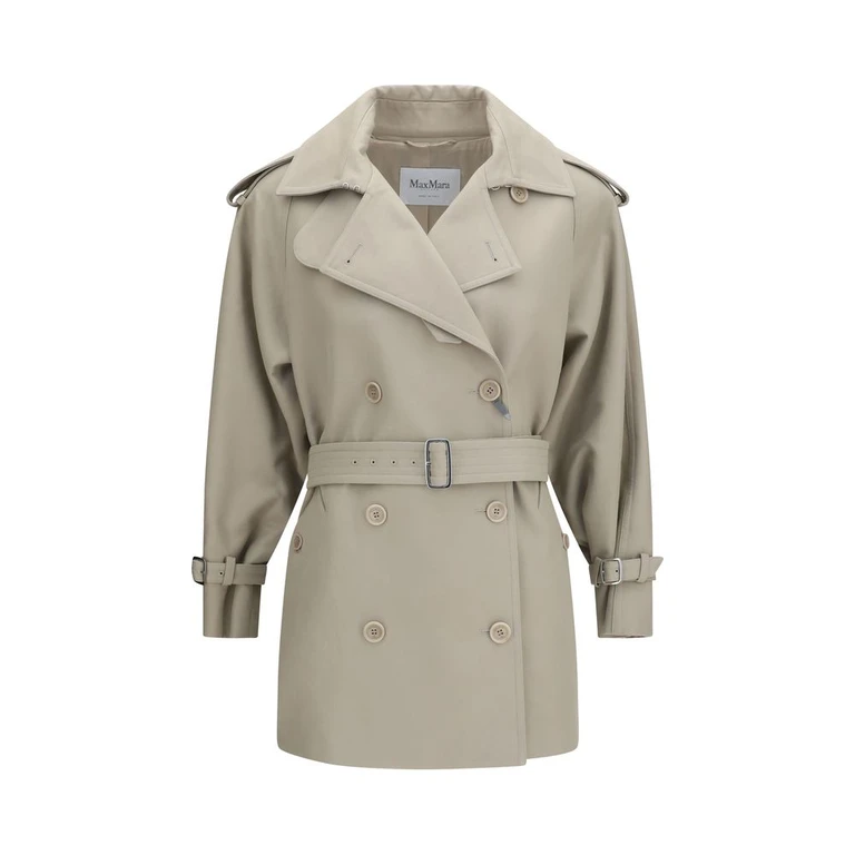 Max Mara Beige Cotton Trench Coat Clothing - Women