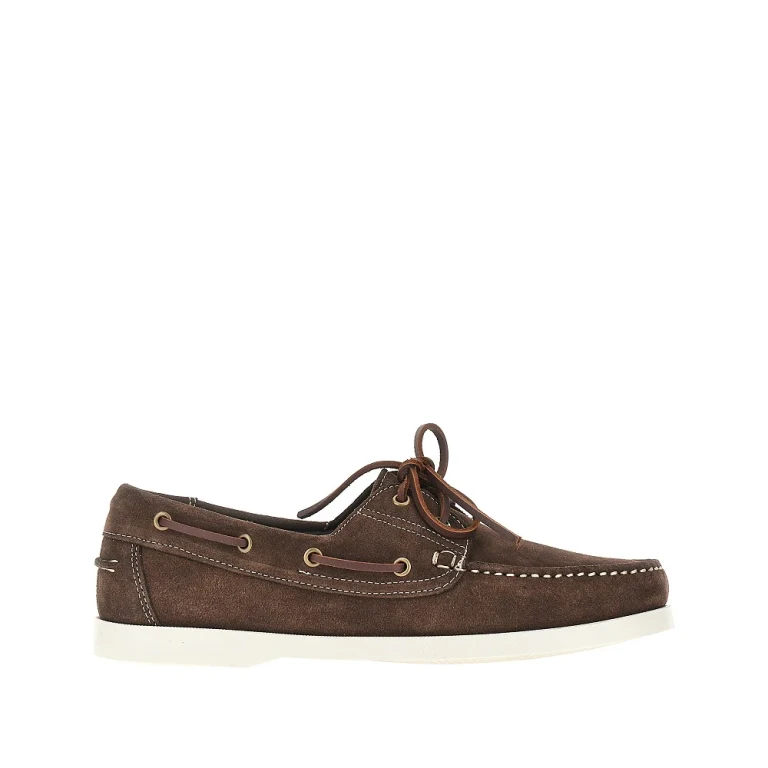 Suede leather boat shoes Man 40