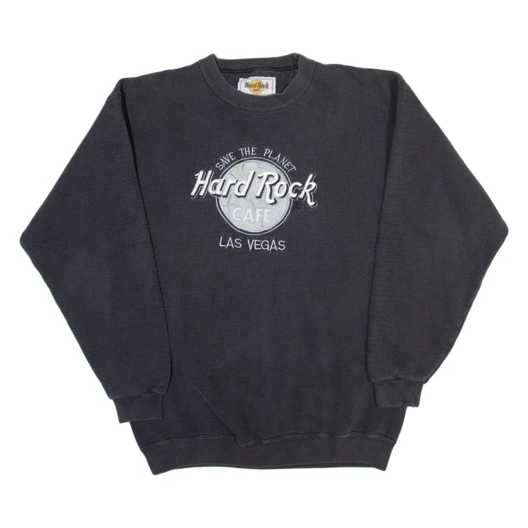 HARD ROCK CAFE Las Vegas Mens Sweatshirt Grey USA M