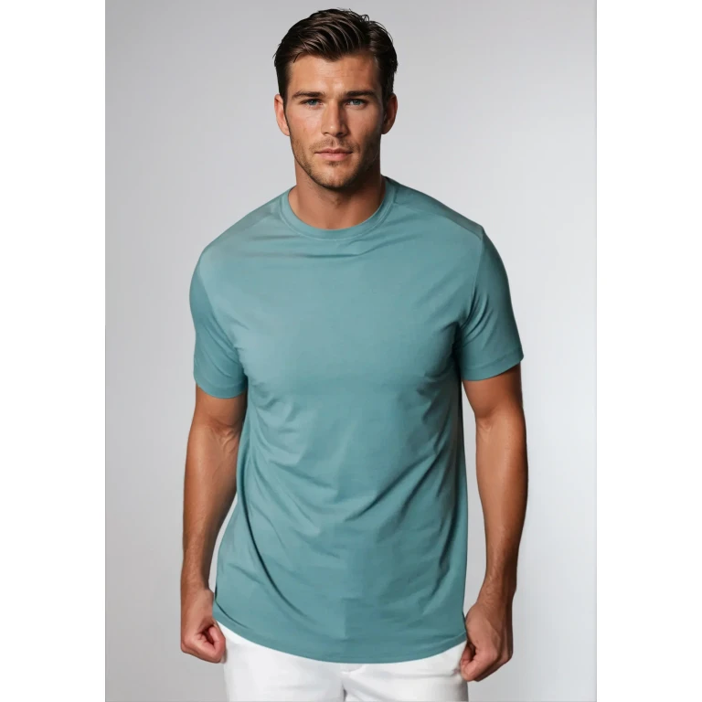 Cinqo Tech Tee - Blue Grey