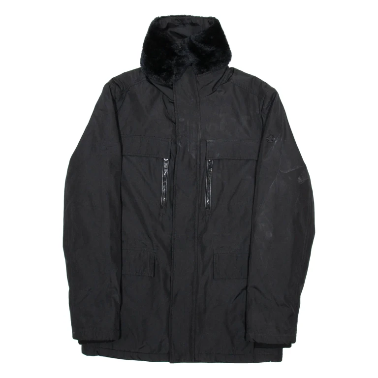CALVIN KLEIN Mens Coat Black S