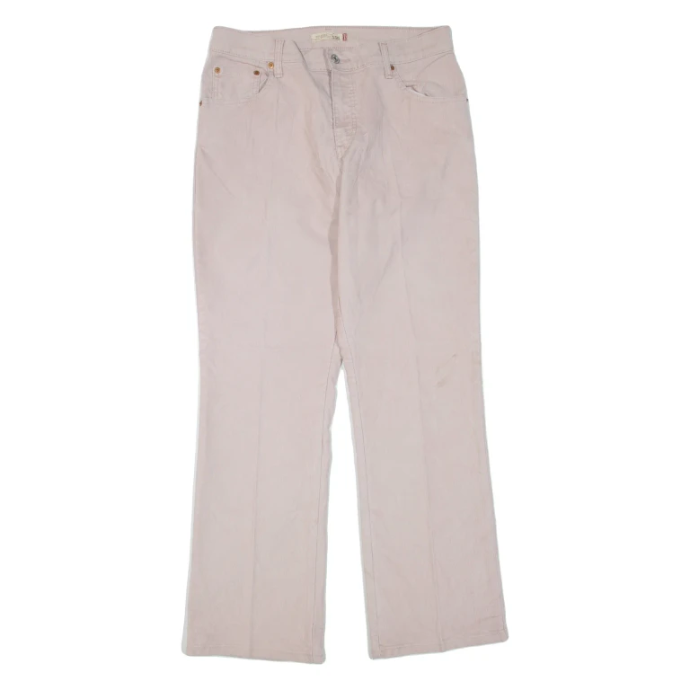 LEVI'S 550 Womens Corduroy Trousers Pink Relaxed Bootcut W32 L32