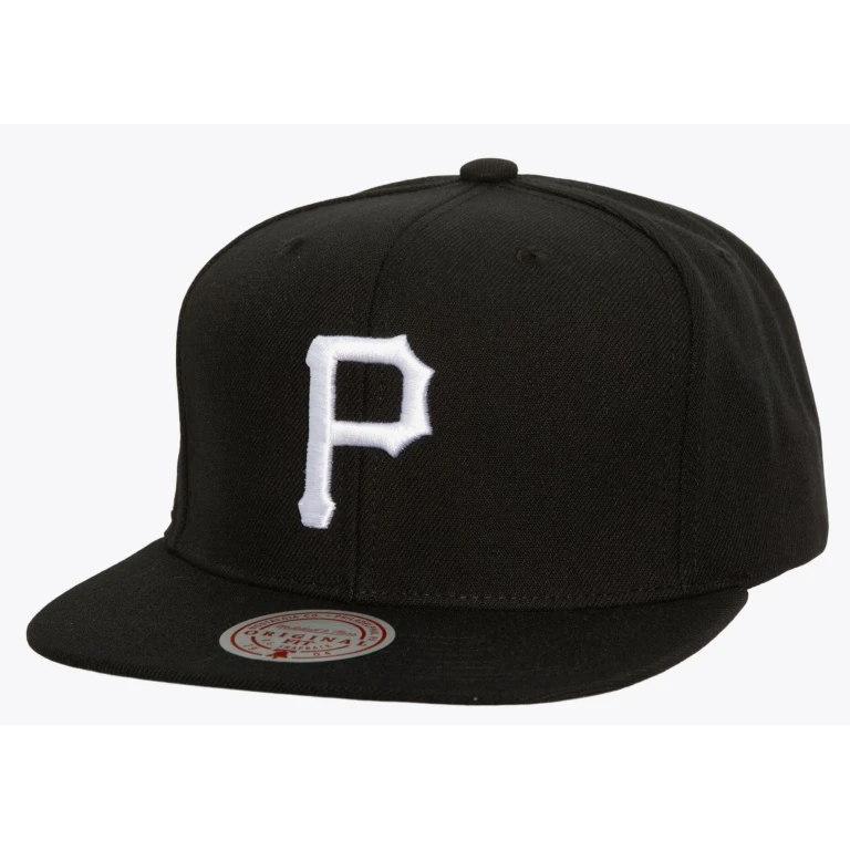 Men's MLB Evergreen Black White Snapback Pirates Snapback Caps