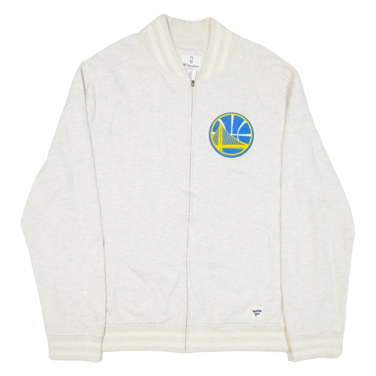 FANATICS Golden State Warriors Mens Bomber Jacket Grey USA L