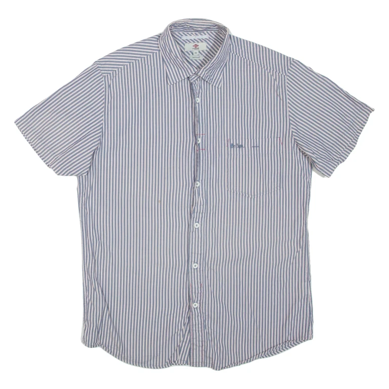 LEE COOPER Mens Shirt Blue Striped M