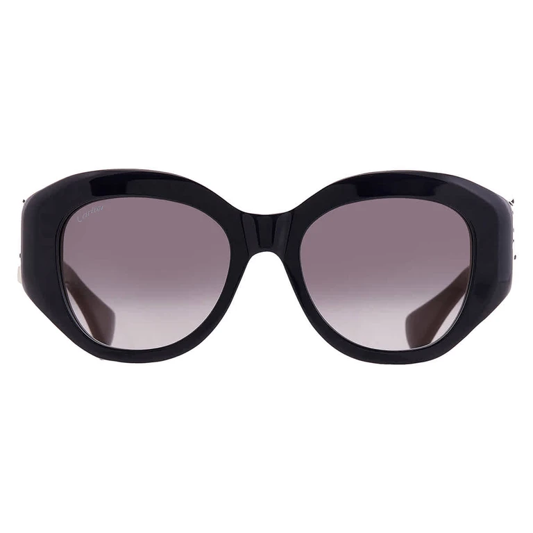 Cartier Grey Multilayer Cat Eye Ladies Sunglasses CT0502S 003 53