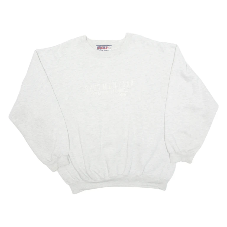BEST MONTANA Womens Sweatshirt Grey USA L