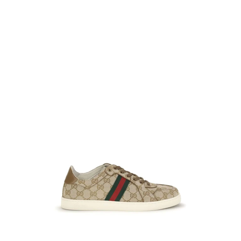 Gucci Beige Fabric Athletic Sneakers - Men
