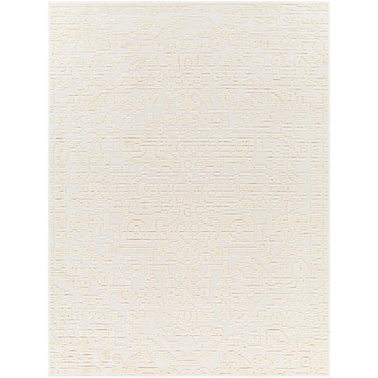Beren Cream Washable Area Rug - Clearance