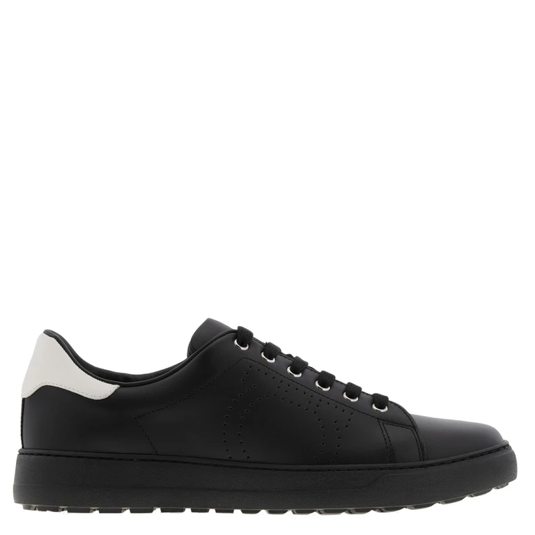 Pierre Gancini Leather Low-Top Sneakers, Size 9