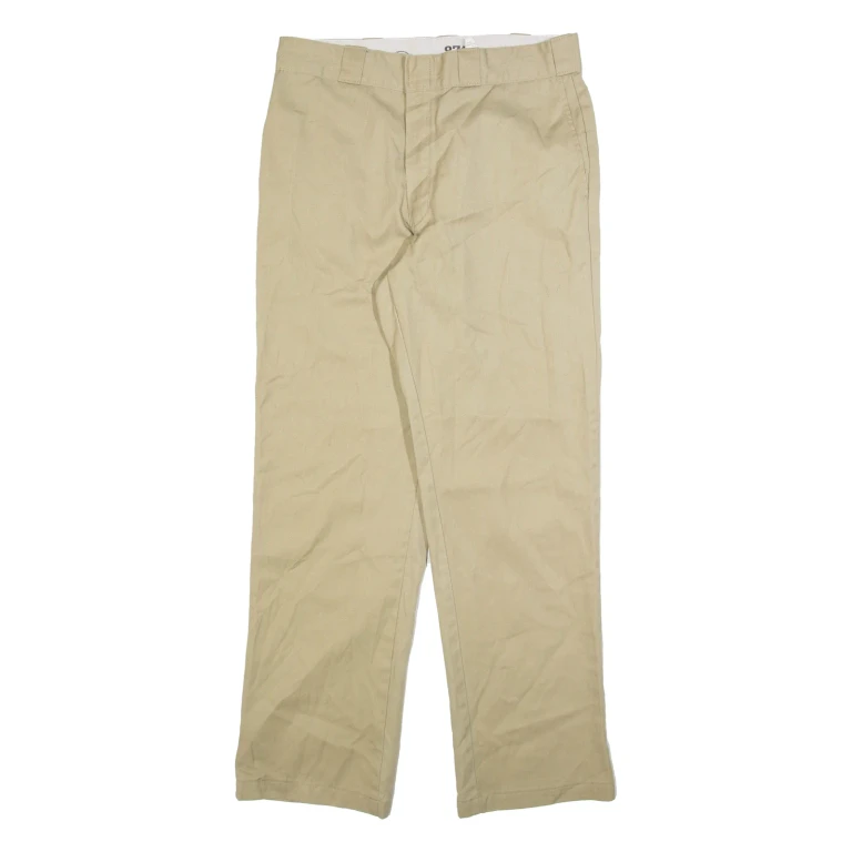 DICKIES 874 Workwear Mens Trousers Beige Regular Straight W33 L32