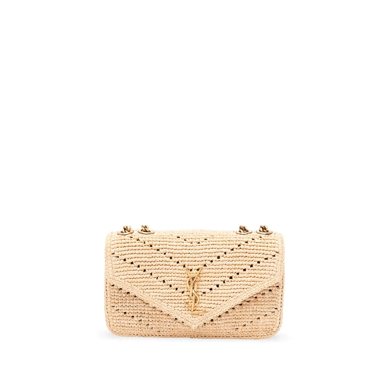 `Loulou` Small Raffia Bag