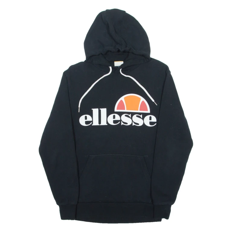 ELLESSE Mens Black Hoodie S
