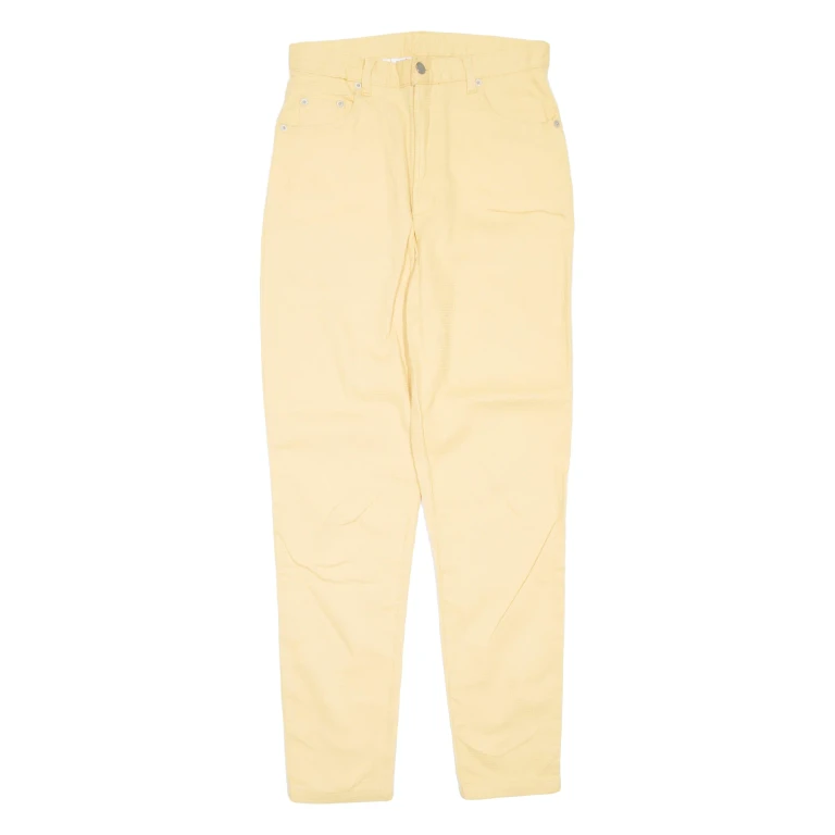 Womens Trousers Yellow Regular Tapered W30 L29
