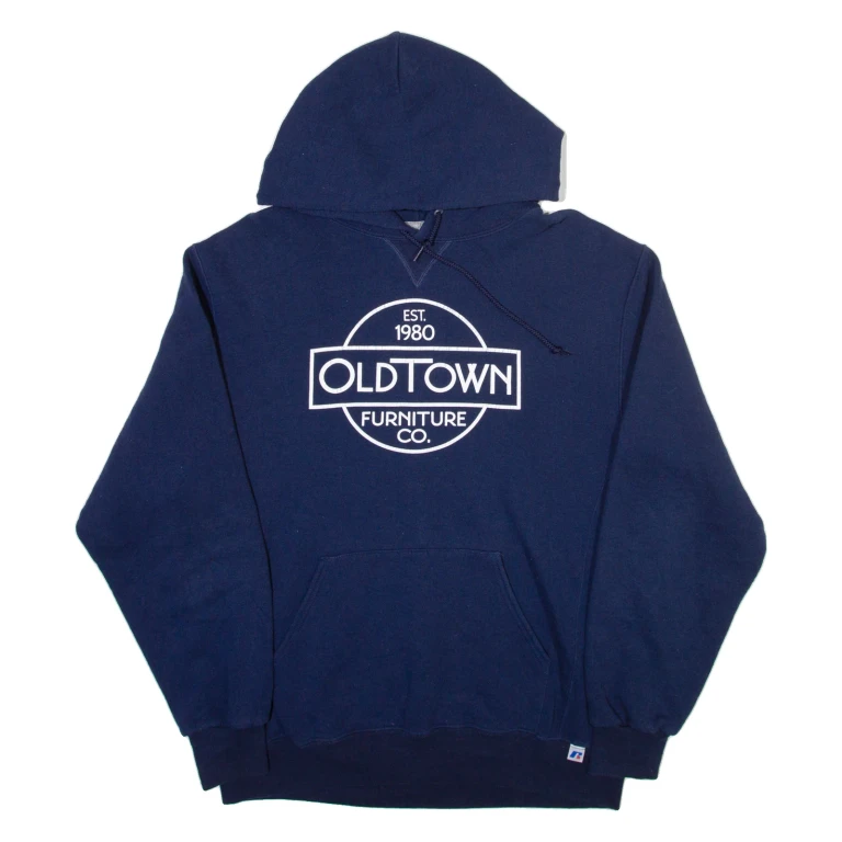 RUSSELL ATHLETIC Mens Blue Hoodie L