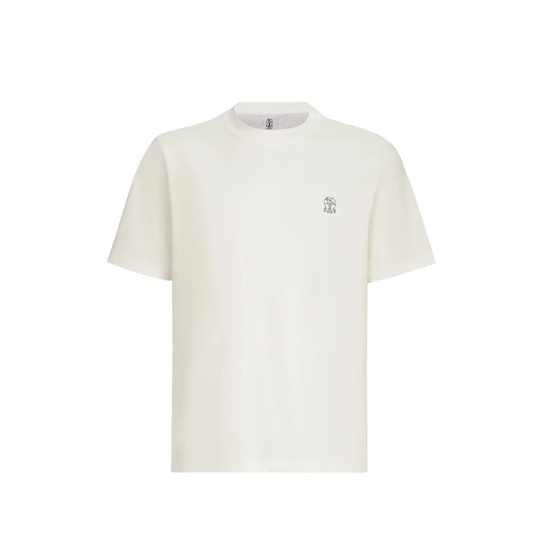 Brunello Cucinelli Cotton-jersey Crew-neck T-shirt With Logo