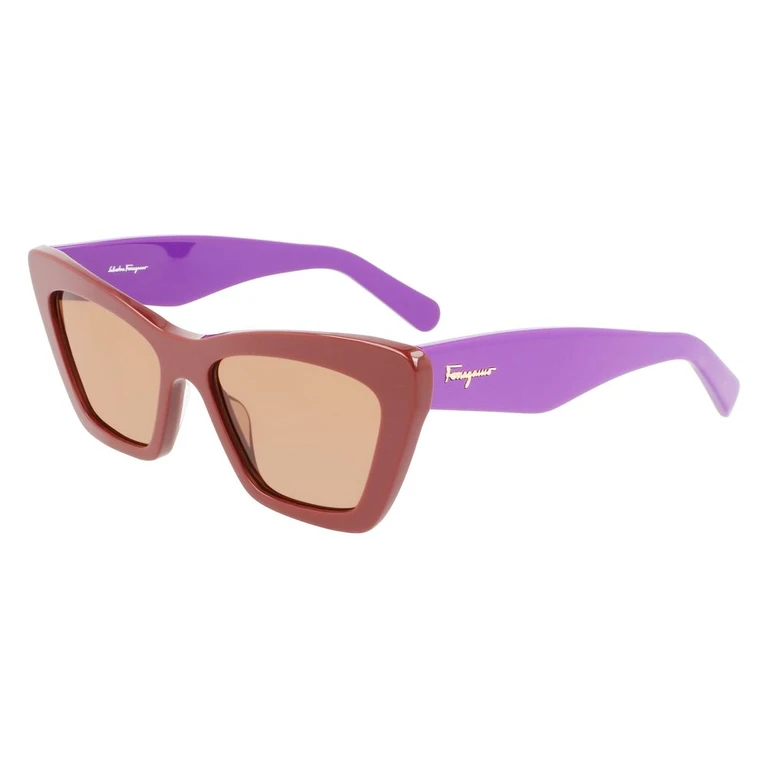 Ferragamo Brown Acetate Sunglasses - Women