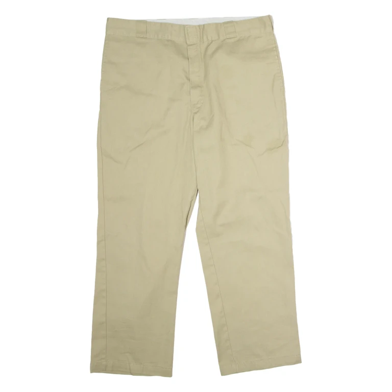 DICKIES 874 Workwear Mens Twill Trousers Beige Classic Straight W40 L30