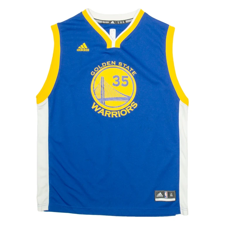 ADIDAS Golden State Warriors Mens Football Shirt Jersey Blue Sleeveless USA XL