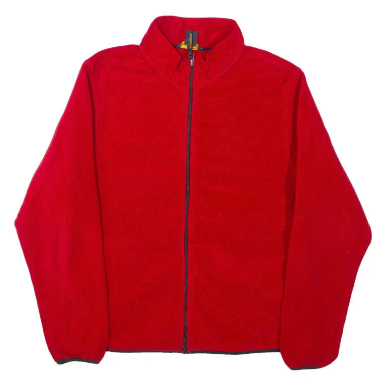 WOOLRICH Mens Fleece Jacket Red L