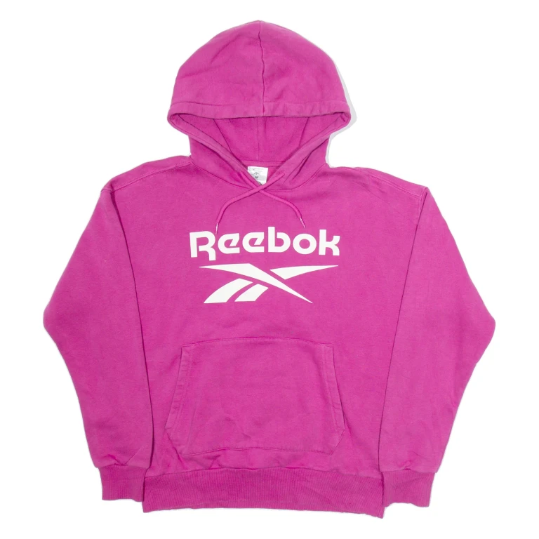 REEBOK Womens Purple Hoodie M