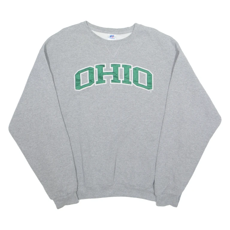 RUSSELL ATHLETIC Ohio Mens Sweatshirt Grey USA L
