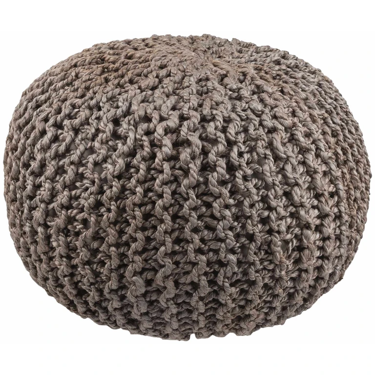 Hauenstein Knitted Jute Pouf