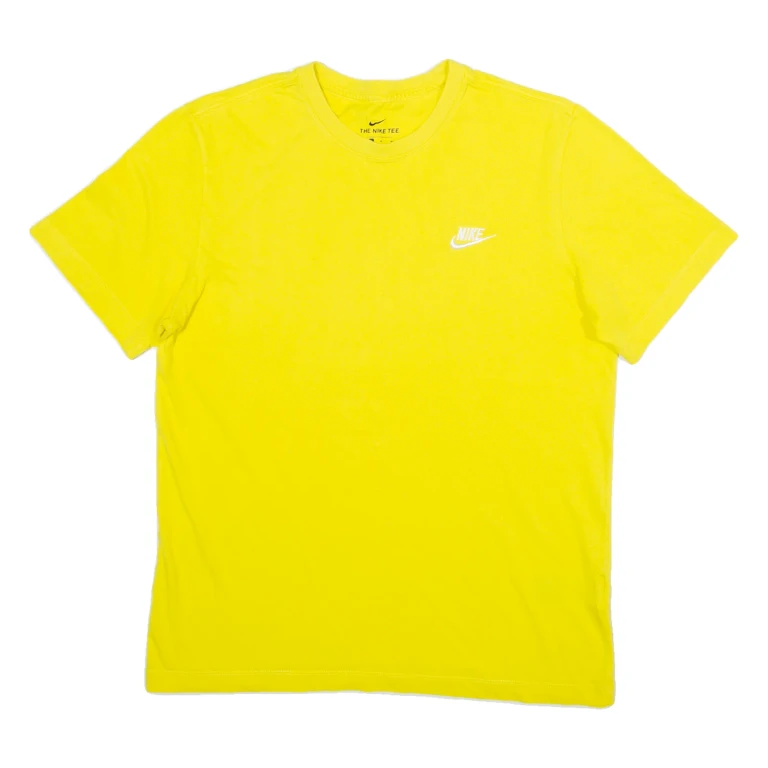NIKE Mens T-Shirt Yellow M