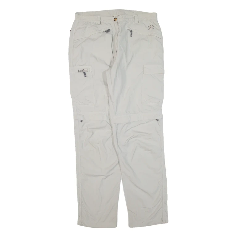 Outdoor Womens Trousers Grey Regular Straight 90s W32 L31