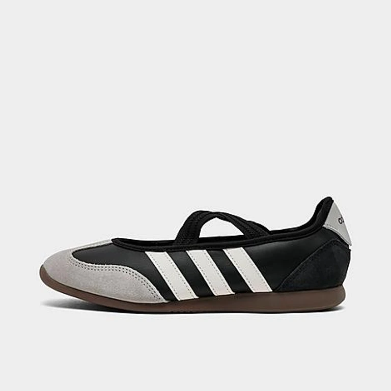 adidas Women's Barreda Mary Jane Casual Shoes in Core Black/Core White/Gum Size: 5.0