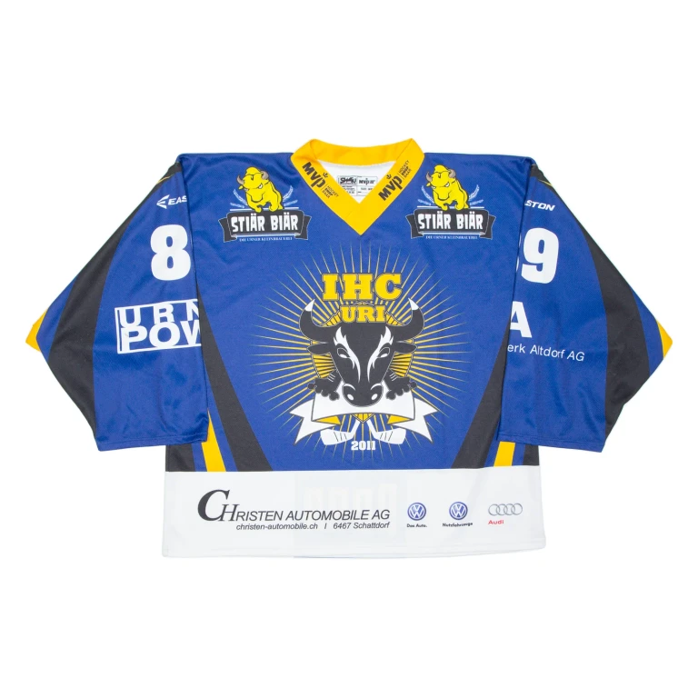 Bulls Mens Jersey Blue Long Sleeve USA XL
