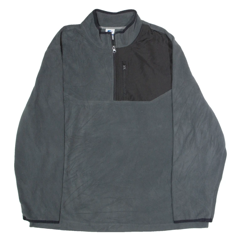 STARTER Mens Pullover Jacket Grey Colourblock XL