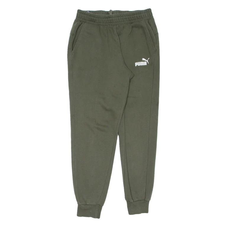 PUMA Mens Joggers Green Tapered M W29 L29