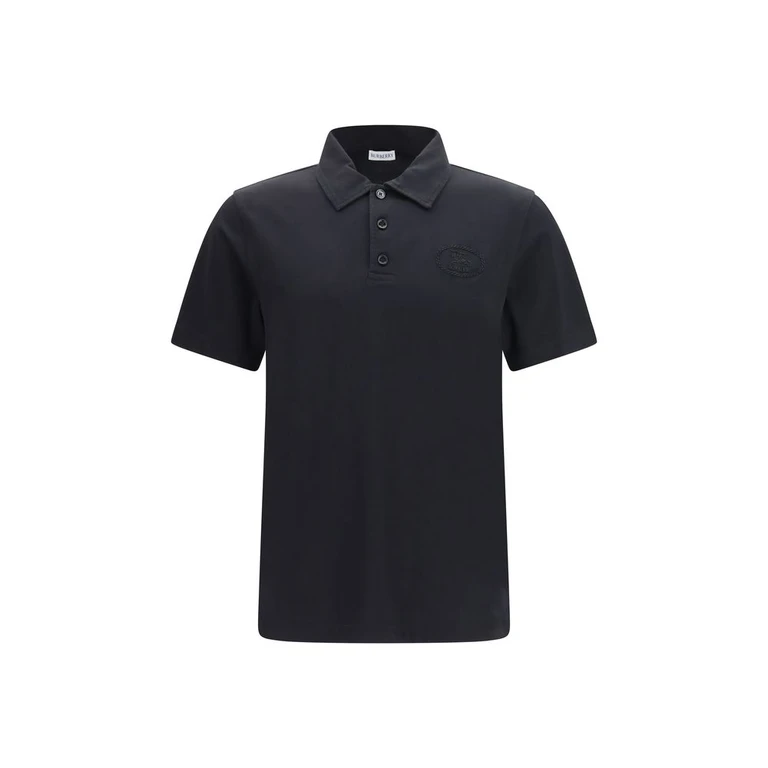 Burberry Blue Cotton Polo Shirt - Men