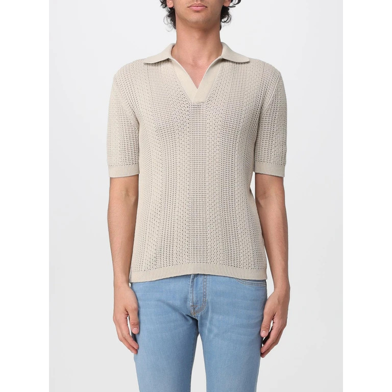 Cotton Knit Polo Shirt (27M5692725190036)