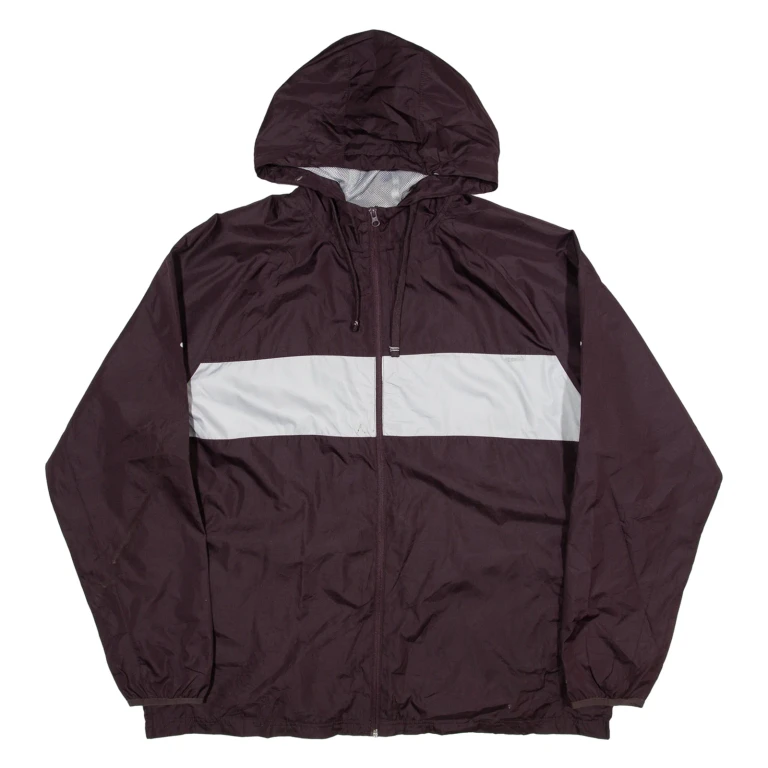 G-STAR Mesh Lined Mens Jacket Maroon Hooded 2XL