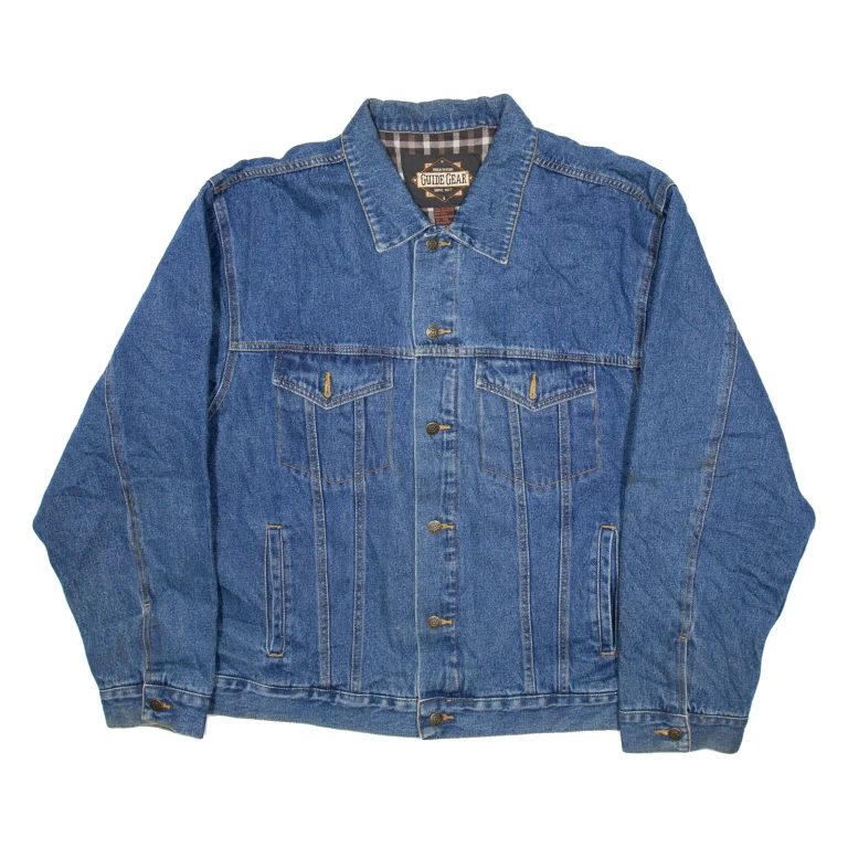 GUIDE GEAR Mens Blanket Lined Denim Jacket Blue S