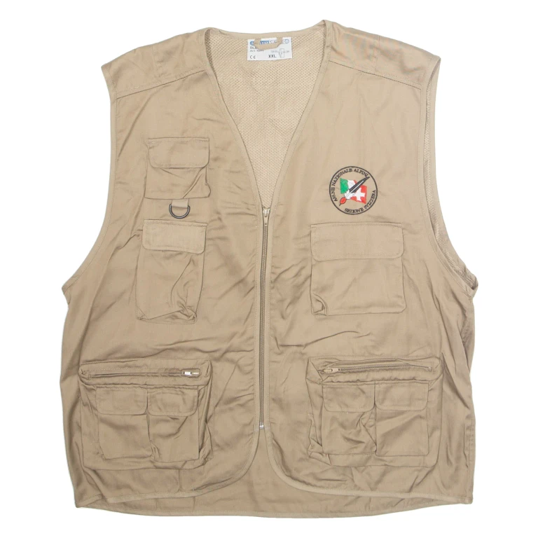 SOTTO ZERO Mens Gilet Beige 2XL