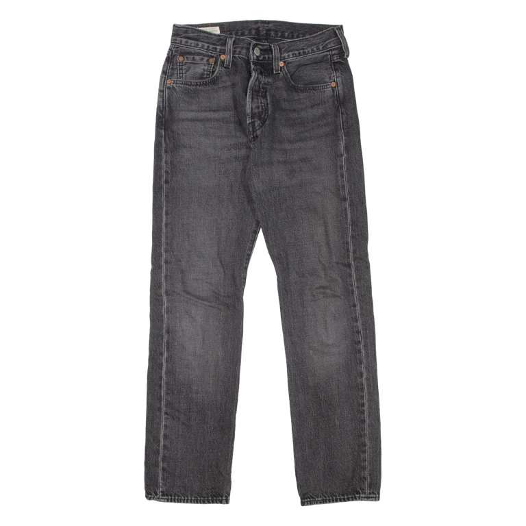 LEVI'S 501 BIG E Jeans Mens Grey Regular Straight W27 L30 (XX2-041224-6376)