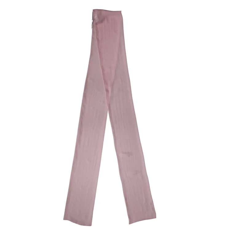 Dolce & Gabbana Pink Silk Sash Wrap Shawl Foulard 291cm X 19cm Scarf - Women