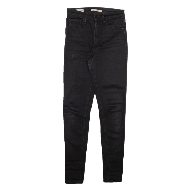 LEVI'S Mile High Premium Womens Jeans Black Slim Skinny W27 L30