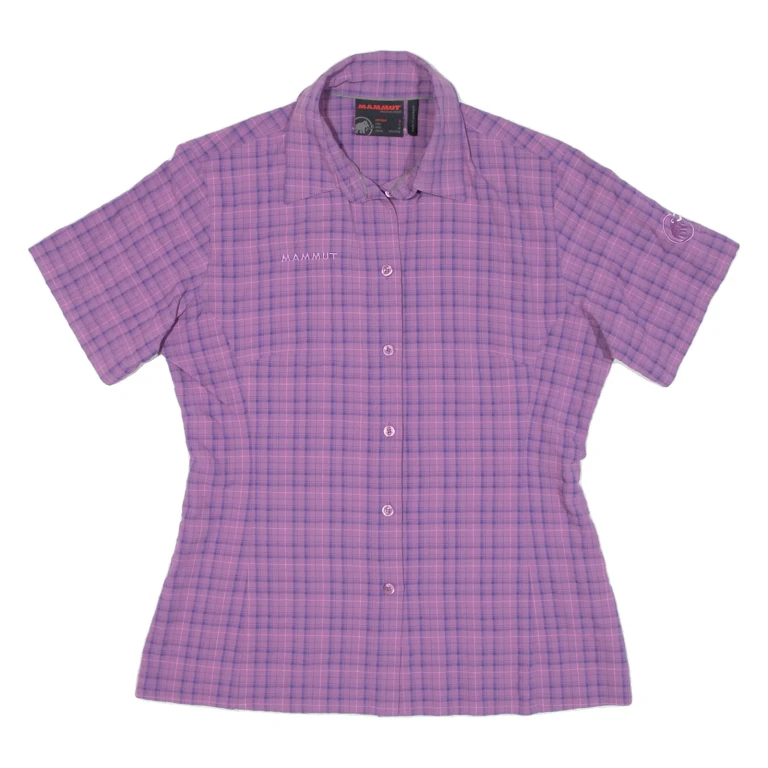 MAMMUT Womens Shirt Purple Check S