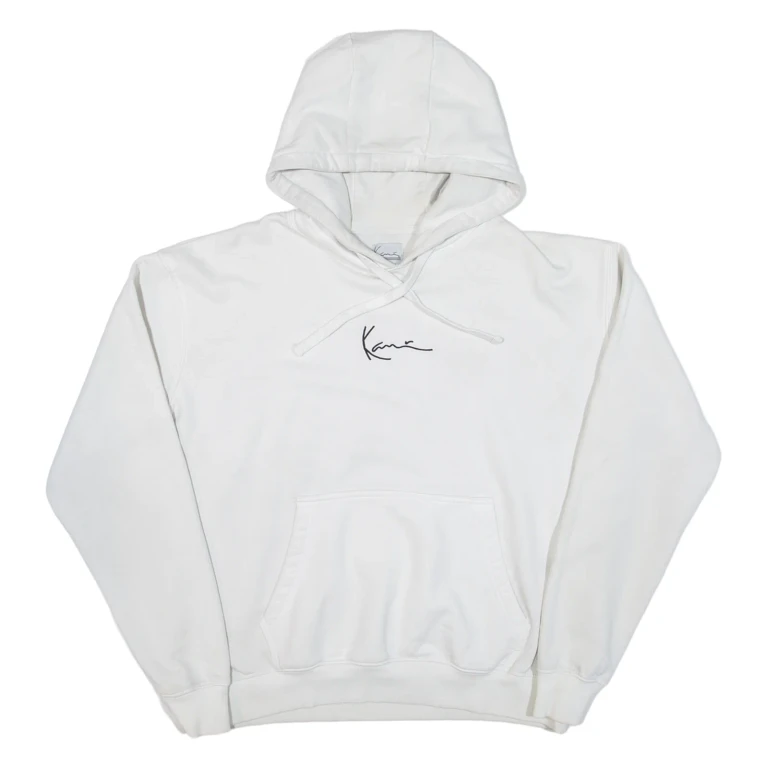 KARL KANI Mens White Hoodie S