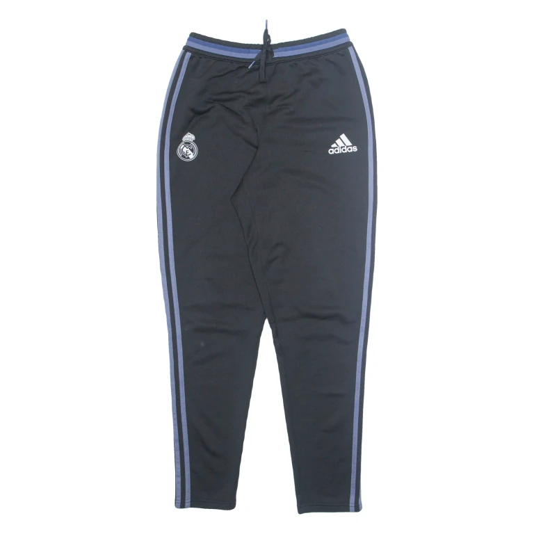 ADIDAS Mens Joggers Black Tapered S W26 L29