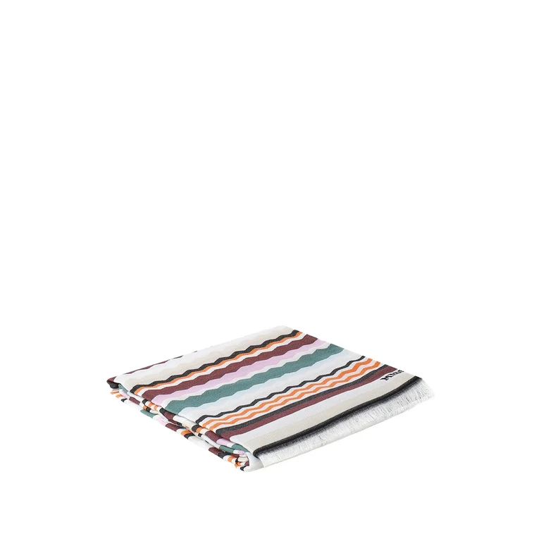 Zigzag Fringed Beach Towel