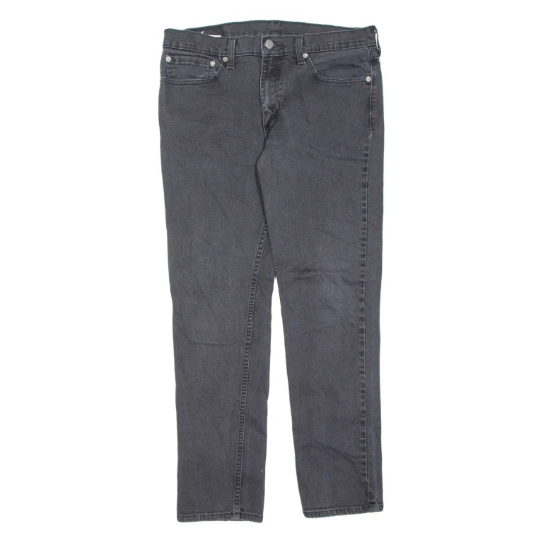 LEVI'S 511 BIG E Jeans Mens Black Slim Straight W34 L32