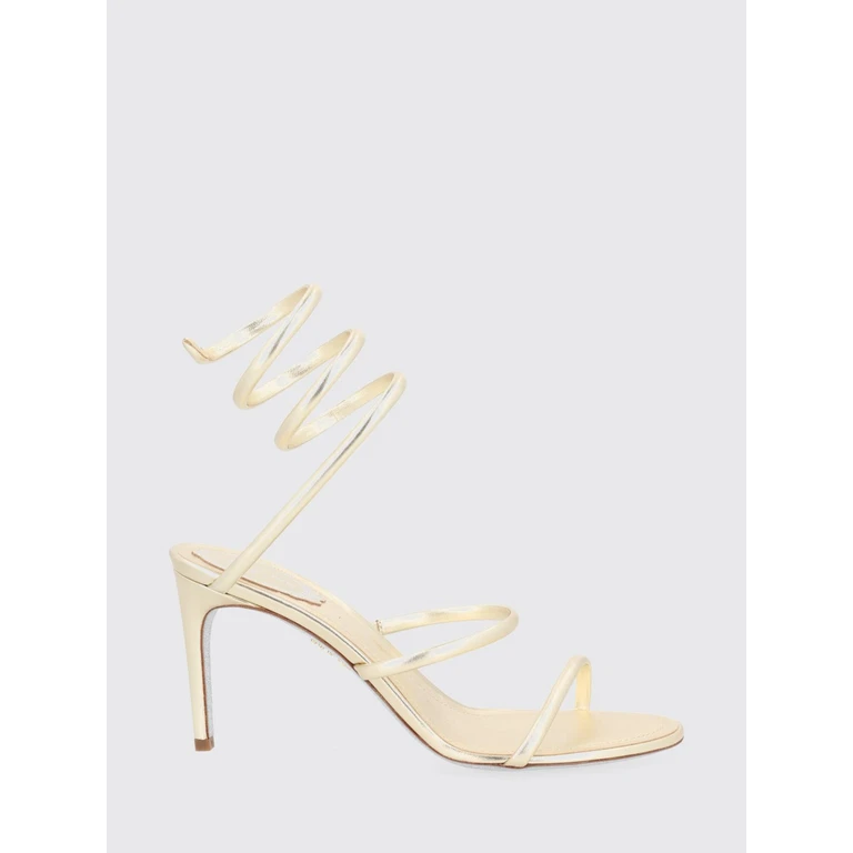 Heeled Sandal Woman color Gold (C12351080NA012151)