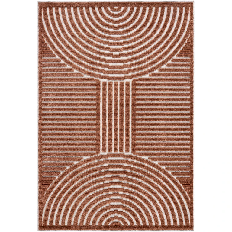 Deron Brown Washable Area Rug