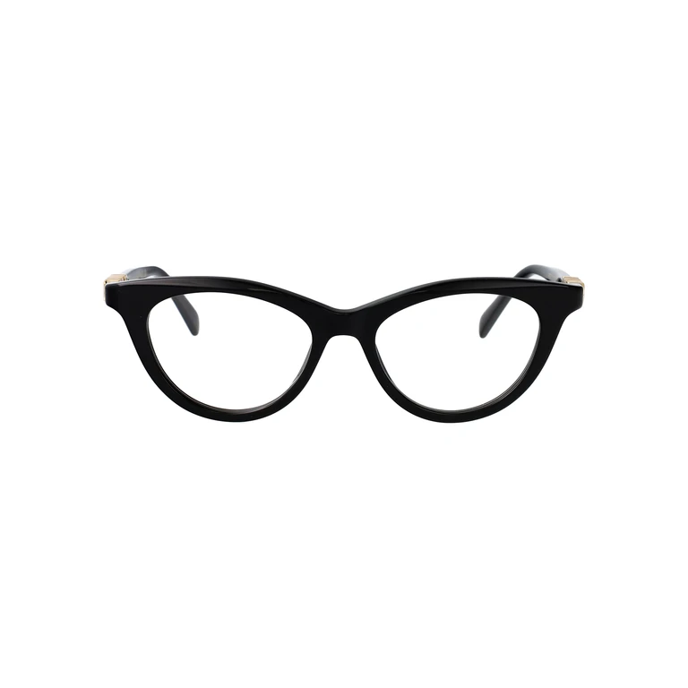 Gucci Gg2034o 001 Black-black-transparent Acetate Optical - Women