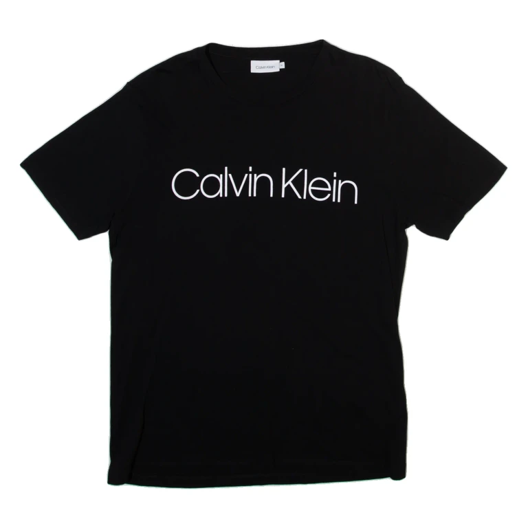 CALVIN KLEIN Mens T-Shirt Black M